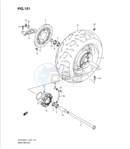 VLR1800 drawing REAR WHEEL (VLR1800TL1 E24)