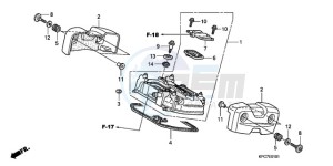 XL125VA E / MKH drawing REAR CYLINDER HEAD COVER