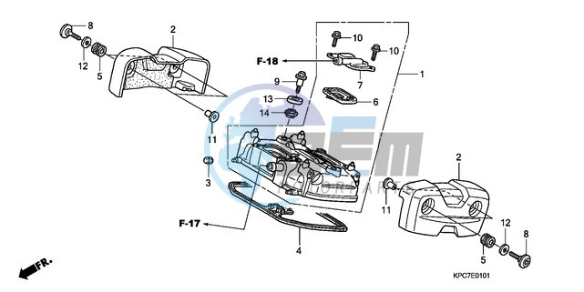 REAR CYLINDER HEAD COVER