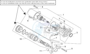 SR 50 H2O Di-Tech AND carb drawing Starter motor