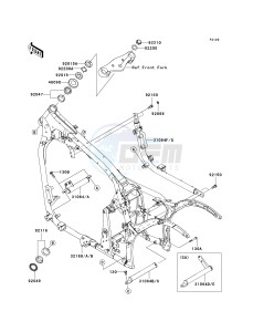 VN 900 D[VULCAN 900 CLASSIC LT] (6F-9F) D8F drawing FRAME