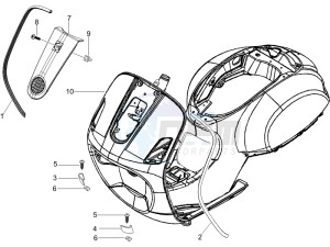 LXV 125 4T E3 drawing Front shield