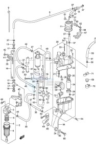 DF 250 drawing Fuel Pump/Fuel Vapor Separator