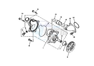 TDM 850 drawing WATER PUMP