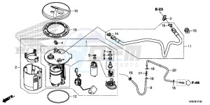 TRX500FA5H TRX500FA ED drawing FUEL PUMP