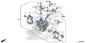 TRX500FA5F TRX500FA Europe Direct - (ED) drawing THROTTLE BODY