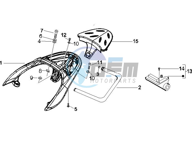 Rear luggage rack