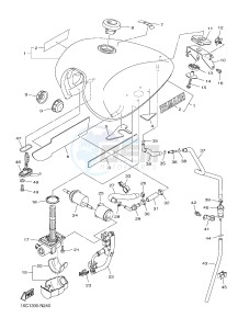 XVS950CU XV950R XV950 R-SPEC (2DE1) drawing FUEL TANK