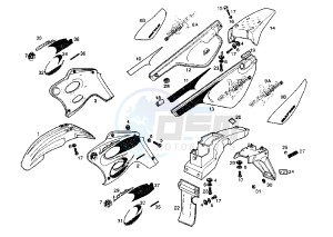 BULTACO LOBITO - 50 cc drawing BODY