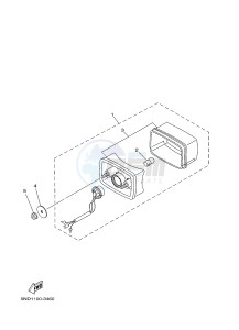 YFM350A YFM35GTXG GRIZZLY 350 2WD (B147) drawing TAILLIGHT