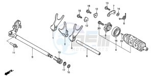 XL1000V VARADERO drawing GEARSHIFT DRUM