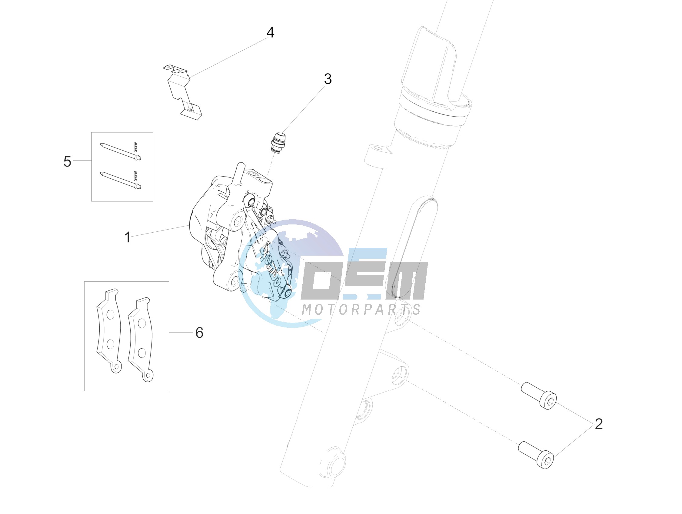 Front brake caliper