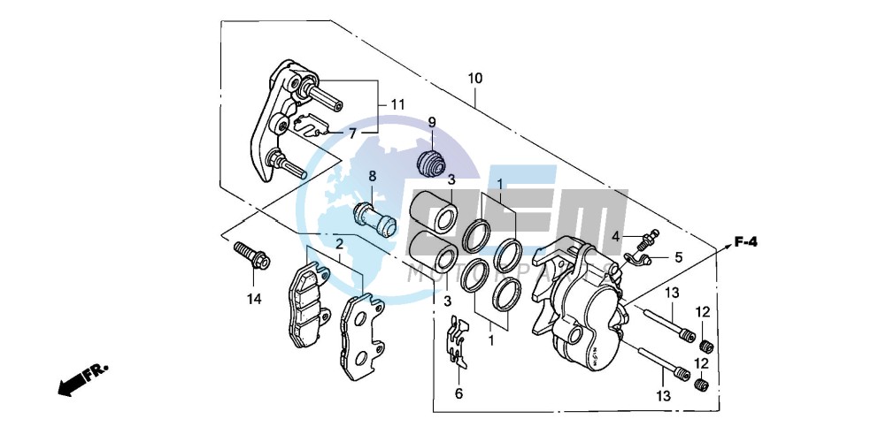 FRONT BRAKE CALIPER