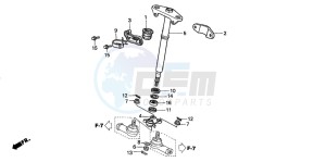 TRX450FE drawing STEERING SHAFT