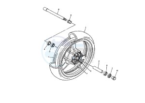 XJR 1300 drawing FRONT WHEEL