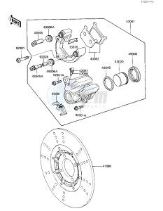 KZ 305 B [LTD] (B2-B3) [LTD] drawing FRONT BRAKE