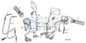 CB13009 BR / MME - (BR / MME) drawing SWITCH/CABLE