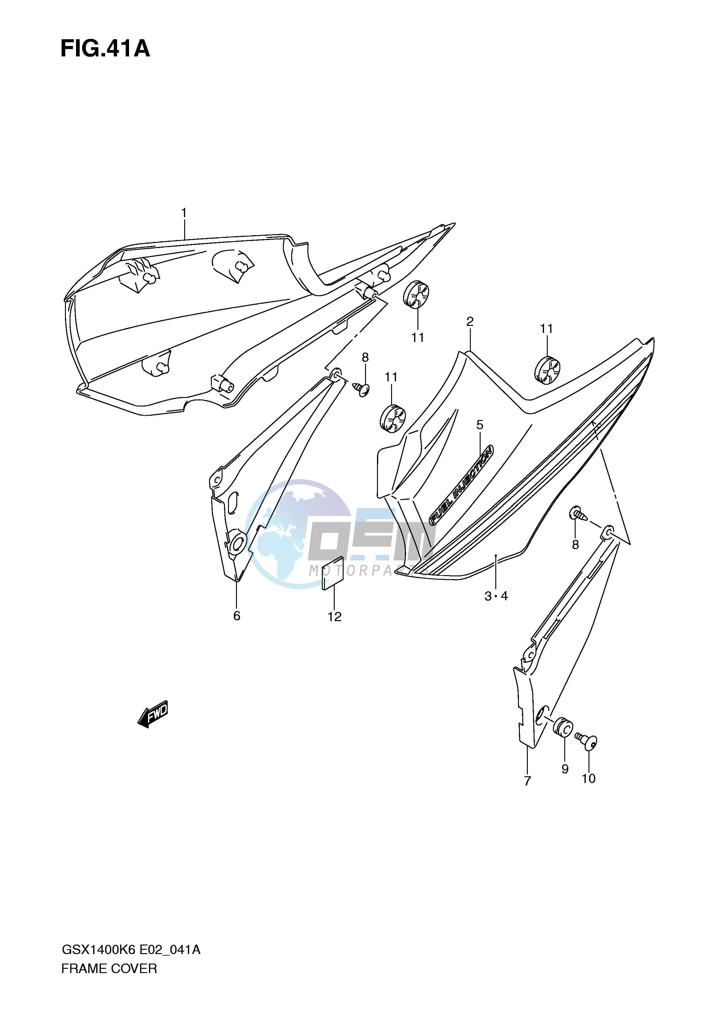 FRAME COVER (GSX1400ZK7)