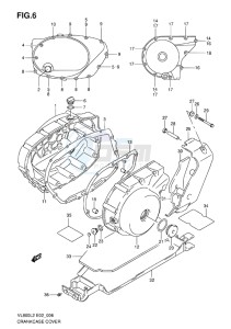 VL800C INTRUDER EU drawing CRANKCASE COVER