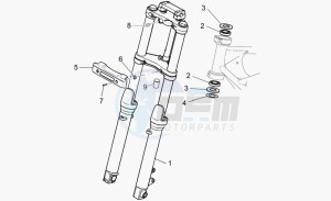 Breva 750 IE IE drawing Front fork I