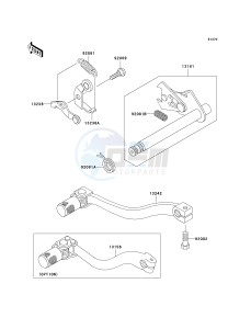 KX 65 A [KX65 MONSTER ENERGY] (A6F - A9FA) A8F drawing GEAR CHANGE MECHANISM