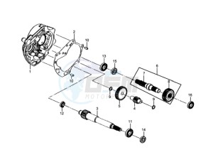 MIO 50 L6 drawing MISSION CASE - DRIVE SHAFT