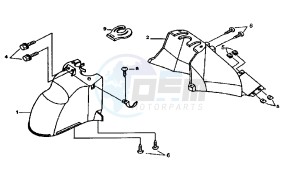 ATTILA - 125 cc drawing FRONT MUDGUARD