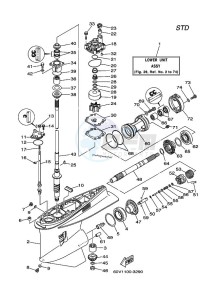 Z250D drawing LOWER-CASING-x-DRIVE-1