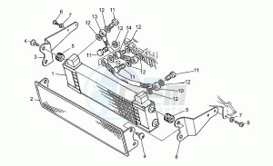 Sport Corsa 1100 drawing Oil cooler