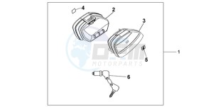 CBF600NA9 Europe Direct - (ED / ABS 25K) drawing NARROW PANNIER SET