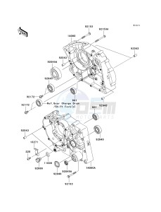 KLX 140 A [KLX140] (A8F-A9FA) A8F drawing CRANKCASE