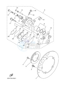 MT09TRA MT-09TRA TRACER 900 (2SC1 2SC2) drawing REAR BRAKE CALIPER