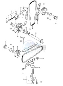 SV1000 (E2) drawing CAM CHAIN