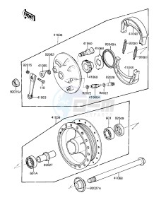 KZ 250 D [CSR] (D2) [CSR] drawing FRONT HUB_BRAKE -- 81 D2- -