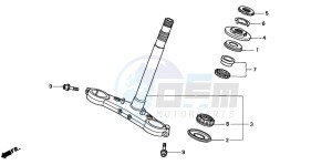 CB1100SF drawing STEERING STEM