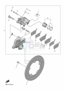 YZF600 YZF-R6 (BN6H) drawing REAR BRAKE CALIPER