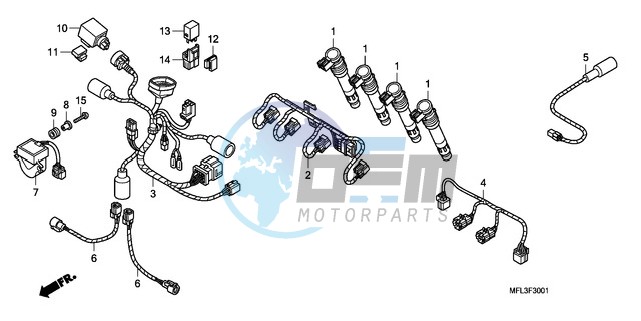 SUB HARNESS (CBR1000RR)