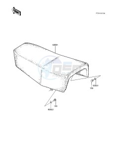 KX 250 C [KX250] (C1) [KX250] drawing SEAT -- 83 KX250-C1- -