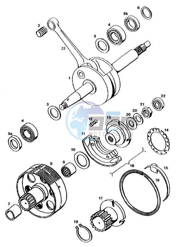 Crankshaft-clutch