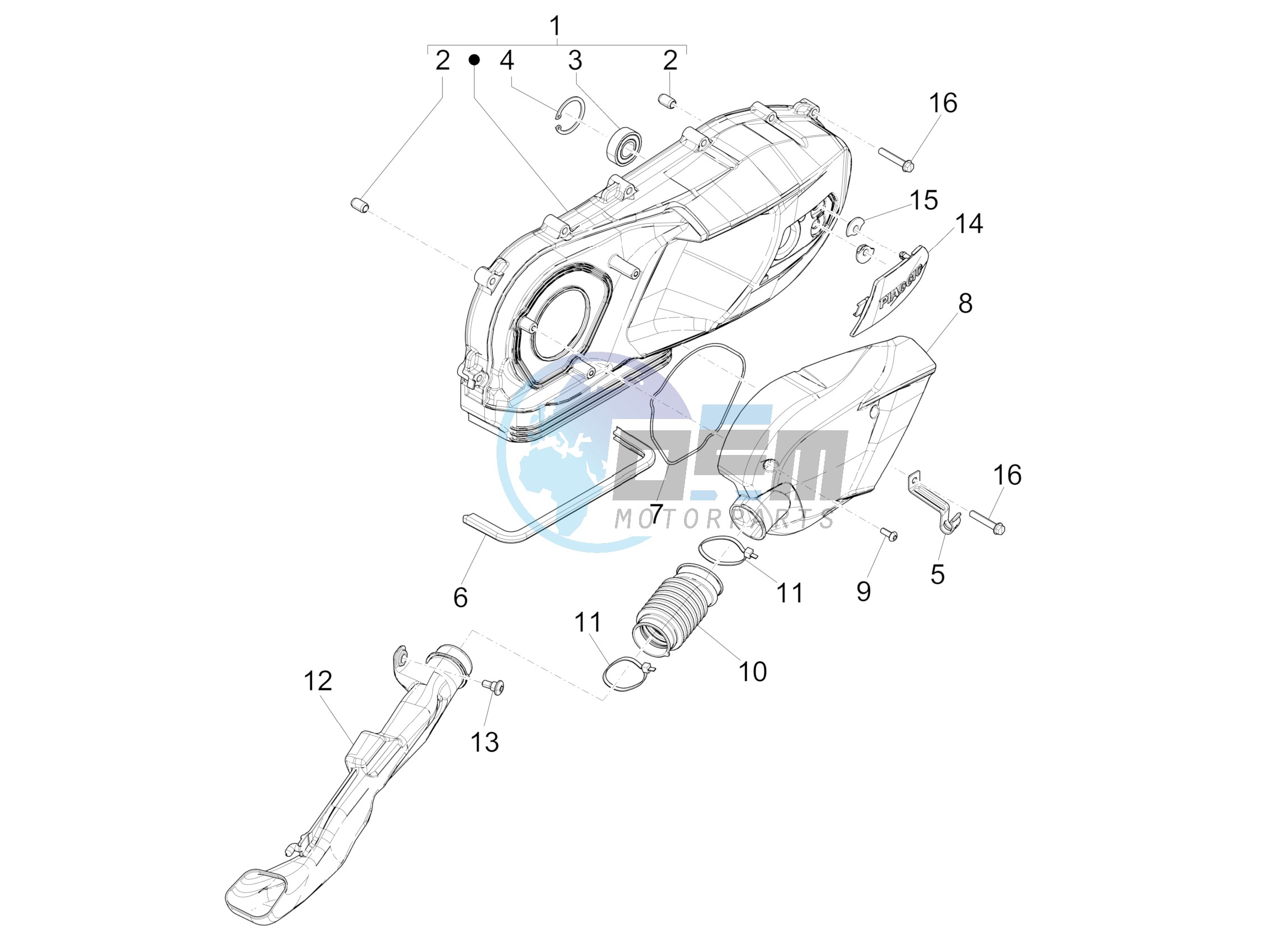 Crankcase cover - Crankcase cooling