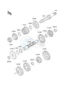 KX 100 C [KX100] (C1-C3) [KX100] drawing TRANSMISSION