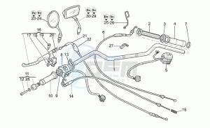 California 1100 Special Special drawing Handlebar - controls