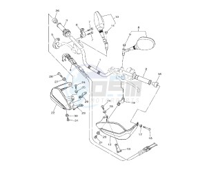 XTZ SUPER TENERE 1200 drawing STEERING HANDLE AND CABLE