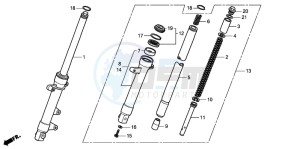 CBR125R drawing FRONT FORK