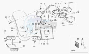 California 1100 Stone - Metal PI Special Sport/Al. PI drawing Rear lights