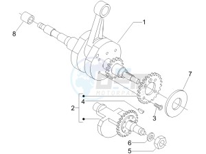 MP3 400 ie lt Touring drawing Crankshaft