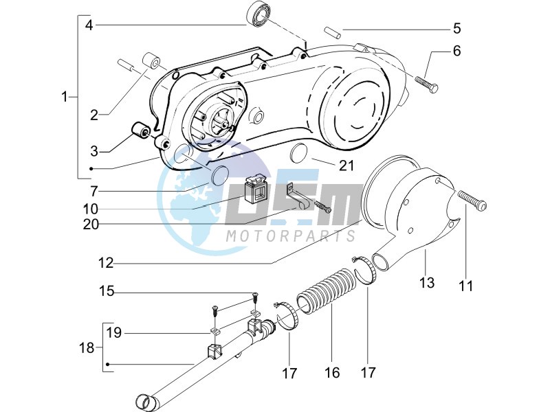 Crankcase cover - Crankcase cooling