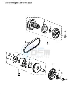 FIGHT 4 50 2T drawing TRANSMISSION