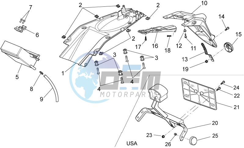 Rear body - Mudguard