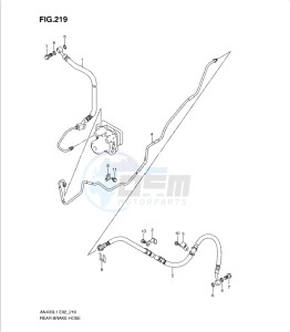 AN400Z drawing REAR BRAKE HOSE (AN400ZAL1 E19)